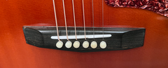 Majestic brand, steel string guitar, bridge