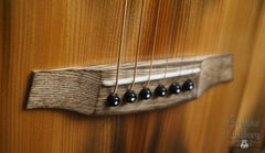 Fylde Single Malt Whiskey Barrel guitar bridge