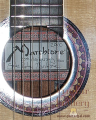 Marchione classical guitar label