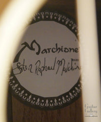 Marchione OM guitar label