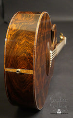 McPherson Flamed Black Redwood Top Guitar end graft