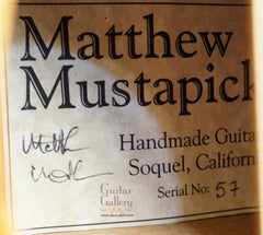 Mustapick guitar label