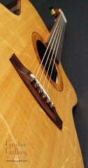 Mustapick guitar with side port