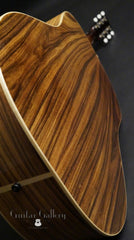 Roy Noble Dreadnought guitar back angle