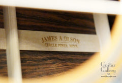 Olson guitar label