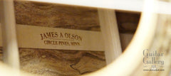 James Olson guitar interior brand