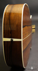 Collings Madagascar rosewood guitar end