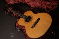 Olson SJ guitar inside custom case