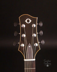 Olson SJ guitar headstock