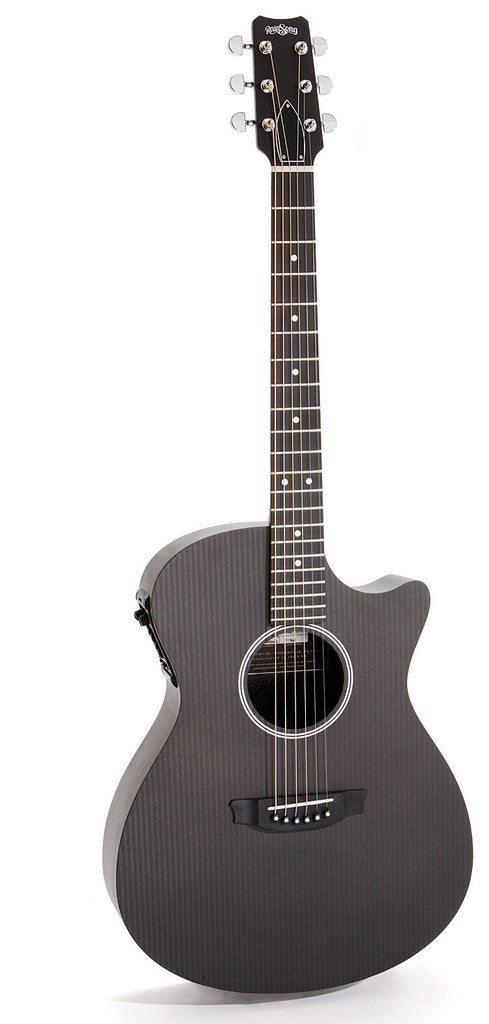 RainSong Graphite Guitars: Black Graphite S-OM1000N2
