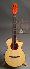 Mustapick Guitar: Used Tasmanian Tiger Myrtle CrossOver (Concert Nylon)