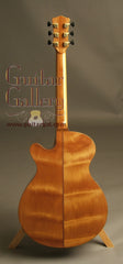 Laurie Williams kiwi ancienk flame kauri guitar back