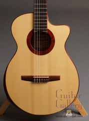 Mustapick Guitar: Used Tasmanian Tiger Myrtle CrossOver (Concert Nylon)