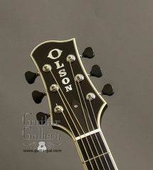 Black Olson D Guitar headstock