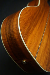 Bourgeois Piccolo Parlor All Mahogany guitar detail