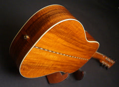 Bourgeois Piccolo Parlor All Mahogany guitar  glam shot back