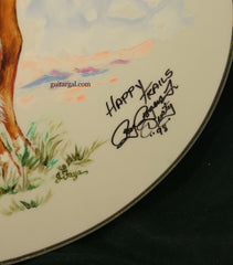 Roy Rogers Guitar signed by Dusty Rogers