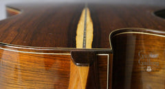 Ryan MGC Brazilian rosewood guitar down back