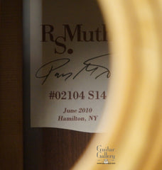 RS Muth guitar label