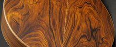 low back view of Lowden cocobolo guitar