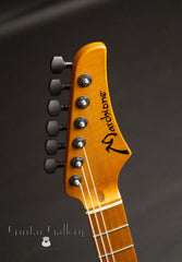 Marchione solid body electric guitar headstock