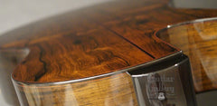 Strahm 00 Brazilian rosewood guitar down back