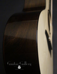 Strahm 00 Brazilian rosewood guitar side detail