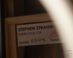 Strahm Eros guitar label