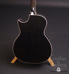 Taylor DDSM black guitar figured maple back