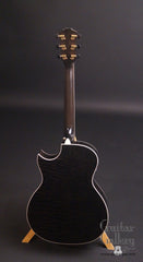 Taylor DDSM black guitar full back view