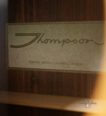 Ted Thompson T1 Dlx guitar label
