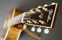 John Walker slope D guitar headstock