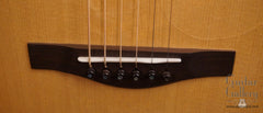 Wingert Cowboy Parlor guitar bridge