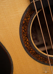 Wingert Cowboy Parlor guitar rosette details