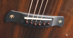 Osthoff OM guitar bridge with inlays