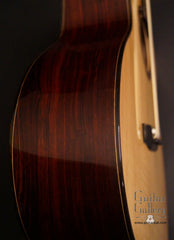 Zimnicki fan fret baritone guitar side detail